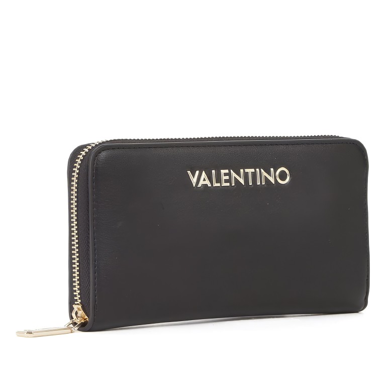 Geldbörse Fosca Relove Recycle, Farbe: schwarz, beige, Marke: Valentino Bags, Abmessungen in cm: 19x10x2.5, Bild 2 von 5