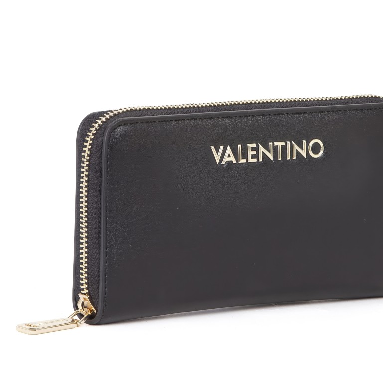 Geldbörse Fosca Relove Recycle, Farbe: schwarz, beige, Marke: Valentino Bags, Abmessungen in cm: 19x10x2.5, Bild 5 von 5