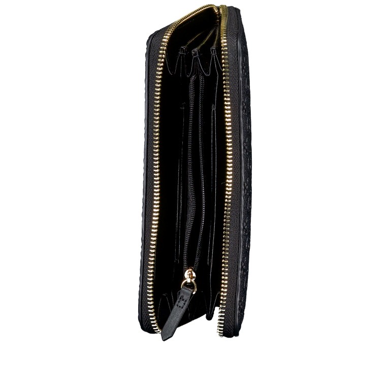 Geldbörse Samba Relove Recycle, Farbe: schwarz, grau, rot/weinrot, beige, Marke: Valentino Bags, Abmessungen in cm: 19x10x2.5, Bild 4 von 4