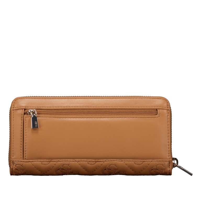 Geldbörse Adelasia mit Griffschlaufe, Farbe: schwarz, cognac, Marke: Guess, Abmessungen in cm: 20.5x10x2.5, Bild 3 von 5