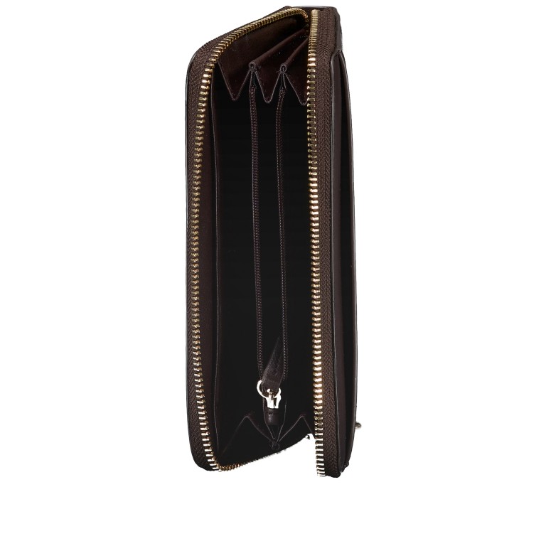 Geldbörse Numah Ziparound, Farbe: schwarz, braun, rot/weinrot, Marke: BOSS, Abmessungen in cm: 19x10.5x2.5, Bild 4 von 4