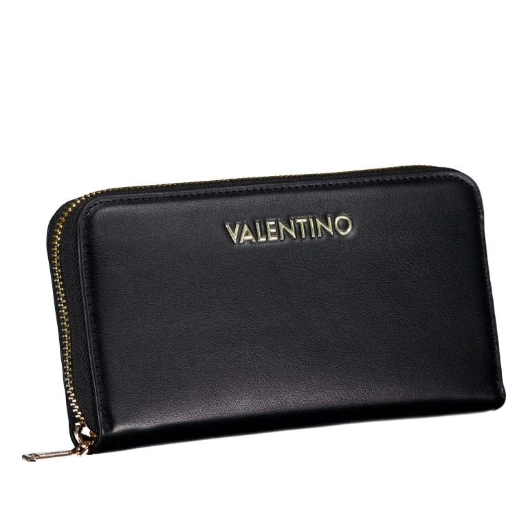 Geldbörse Clio Relove Recycle, Farbe: schwarz, beige, Marke: Valentino Bags, Abmessungen in cm: 19x10x2.5, Bild 2 von 4