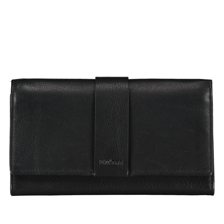 Geldbörse Kirschroth Diedburg mit RFID-Schutz, Farbe: schwarz, blau/petrol, braun, cognac, taupe/khaki, rot/weinrot, Marke: Maitre, Abmessungen in cm: 18x9.5x3, Bild 1 von 4