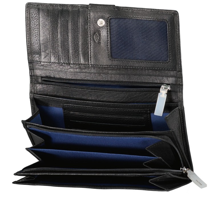 Geldbörse Kirschroth Diedburg mit RFID-Schutz, Farbe: schwarz, blau/petrol, braun, cognac, taupe/khaki, rot/weinrot, Marke: Maitre, Abmessungen in cm: 18x9.5x3, Bild 4 von 4