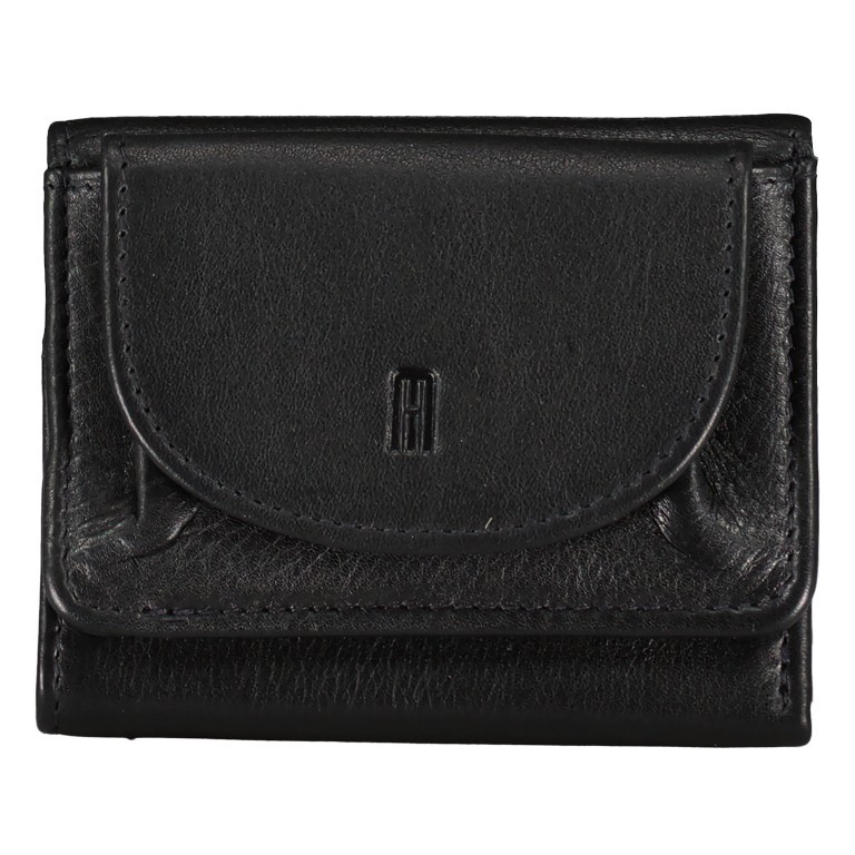 Geldbörse Nappa mit RFID-Schutz, Farbe: schwarz, anthrazit, blau/petrol, rot/weinrot, rosa/pink, beige, Marke: Hausfelder Manufaktur, Abmessungen in cm: 10x8x2, Bild 1 von 5