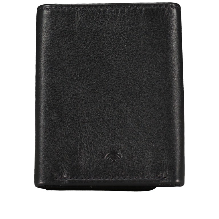 Geldbörse Nappa mit RFID-Schutz, Farbe: schwarz, anthrazit, blau/petrol, rot/weinrot, rosa/pink, beige, Marke: Hausfelder Manufaktur, Abmessungen in cm: 10x8x2, Bild 3 von 5