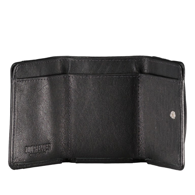 Geldbörse Nappa mit RFID-Schutz, Farbe: schwarz, anthrazit, blau/petrol, rot/weinrot, rosa/pink, beige, Marke: Hausfelder Manufaktur, Abmessungen in cm: 10x8x2, Bild 4 von 5