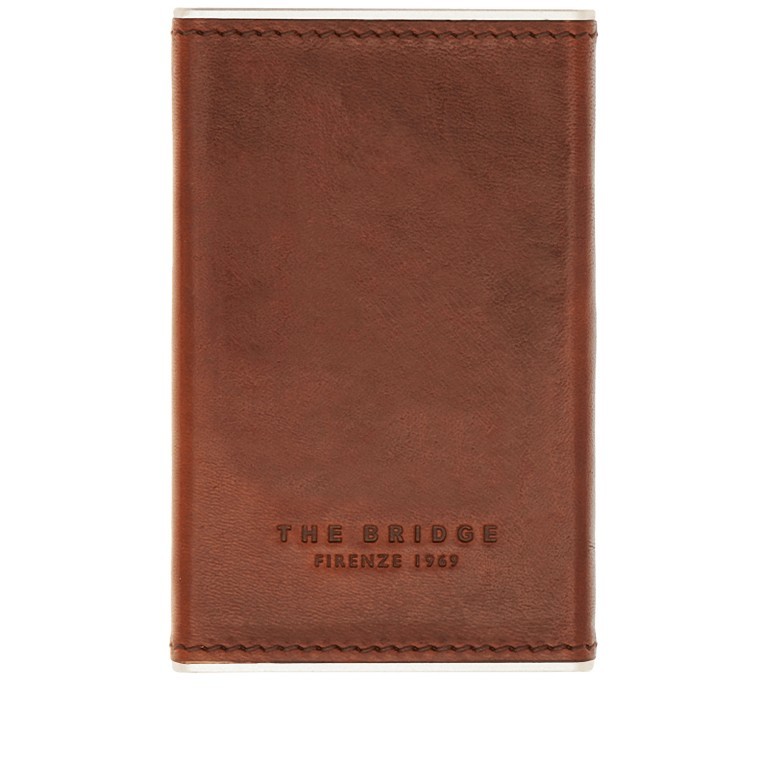 Geldbörse Story Uomo mit RFID-Schutz, Farbe: schwarz, cognac, Marke: The Bridge, Abmessungen in cm: 6x10x1, Bild 2 von 2
