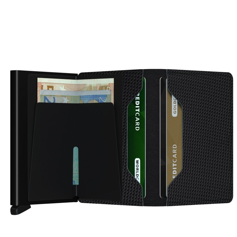 Geldbörse Slimwallet Carbon mit RFID-Schutz, Marke: Secrid, Abmessungen in cm: 6.8x10.2x1.6, Bild 3 von 5
