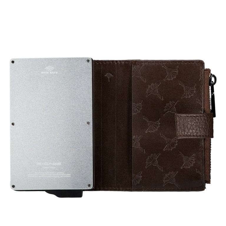 Geldbörse Cardona E-Cage C-Four mit RFID-Schutz, Farbe: schwarz, braun, Marke: Joop!, Abmessungen in cm: 7x10.5x2.5, Bild 5 von 6