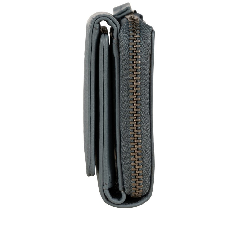 Geldbörse Luise 454 mit RFID-Schutz, Farbe: schwarz, blau/petrol, taupe/khaki, grün/oliv, rosa/pink, orange, beige, Marke: Flanigan, Abmessungen in cm: 11x8.5x4, Bild 2 von 5