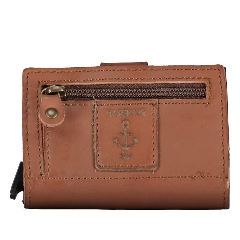 Mini-Geldbörse Anchor-Love Robin 2 SL-13247 Cardcase, Farbe: anthrazit, braun, cognac, Marke: Harbour 2nd, Abmessungen in cm: 6.5x10x2.5, Bild 3 von 4