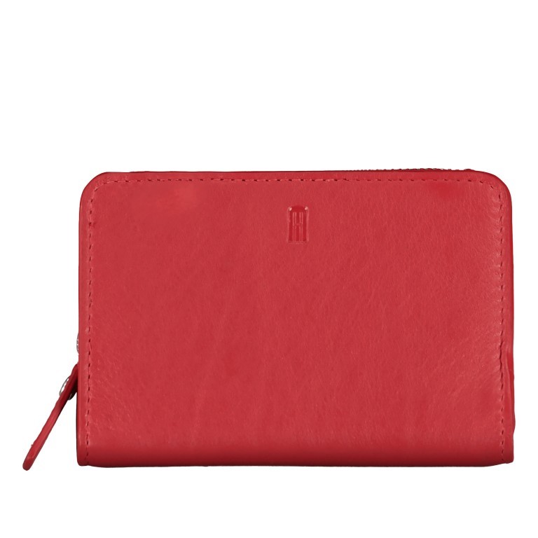 Geldbörse Nappa mit RFID-Schutz, Farbe: schwarz, rot/weinrot, rosa/pink, beige, Marke: Hausfelder Manufaktur, Abmessungen in cm: 13x9x1.5, Bild 1 von 4