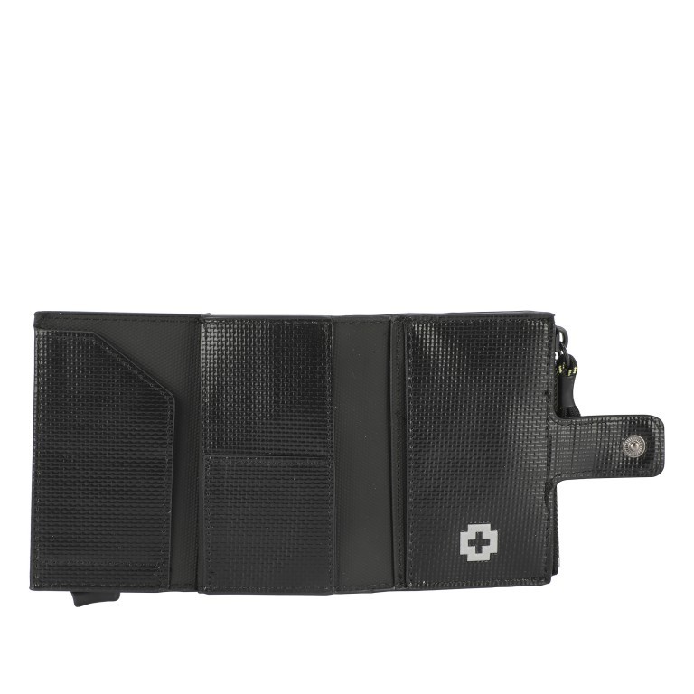 Geldbörse Stockwell 2.0 E-Cage C-Four mit RFID-Schutz, Farbe: schwarz, grün/oliv, Marke: Strellson, Abmessungen in cm: 6.5x10x2.5, Bild 4 von 6