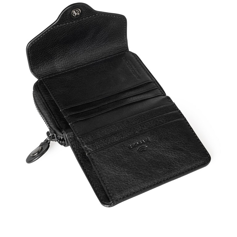 Geldbörse Grandma's Luxury Club Judy mit RFID-Schutz, Farbe: schwarz, grau, blau/petrol, cognac, beige, Marke: Aunts & Uncles, Abmessungen in cm: 10.5x8.5x2.5, Bild 4 von 7