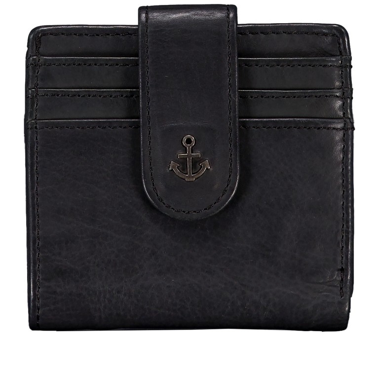 Geldbörse Anchor-Love Sina SL-14495, Farbe: anthrazit, blau/petrol, cognac, Marke: Harbour 2nd, Abmessungen in cm: 10x9x2, Bild 1 von 4