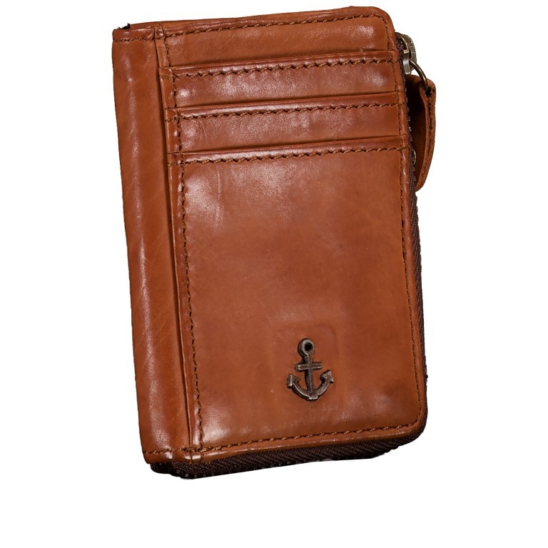 Geldbörse Anchor-Love Silas SL-14537, Farbe: anthrazit, braun, cognac, Marke: Harbour 2nd, Abmessungen in cm: 7.5x10x1.5, Bild 2 von 4