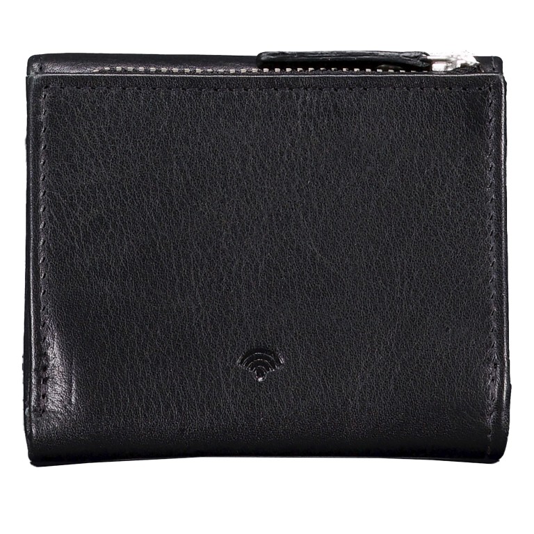 Geldbörse Nappa mit RFID-Schutz, Farbe: schwarz, blau/petrol, rot/weinrot, rosa/pink, beige, Marke: Hausfelder Manufaktur, Abmessungen in cm: 9.8x8.5x3, Bild 3 von 5