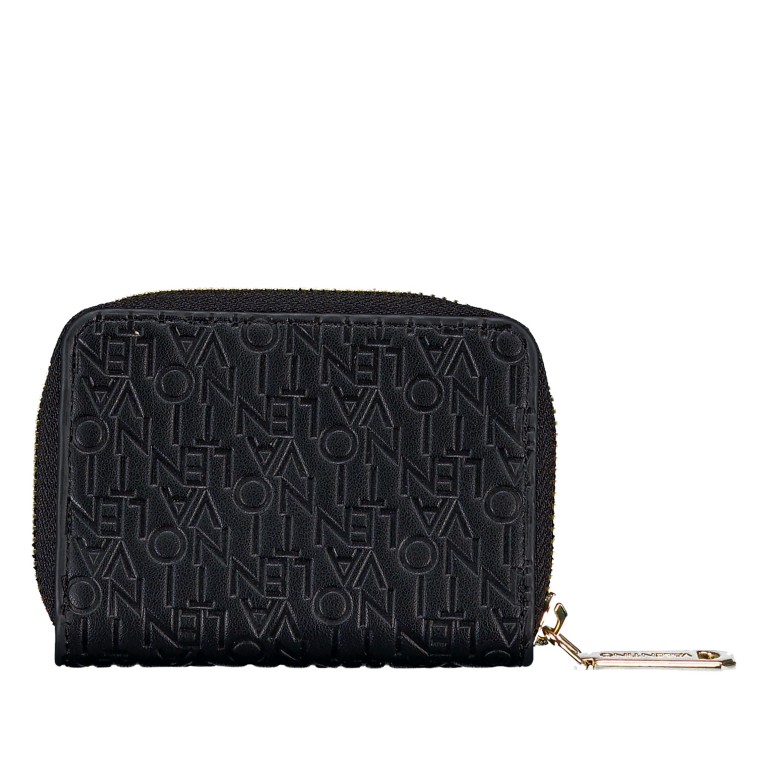 Geldbörse Falak Relove Recycle, Farbe: schwarz, taupe/khaki, Marke: Valentino Bags, Abmessungen in cm: 10x7.2x2, Bild 3 von 4