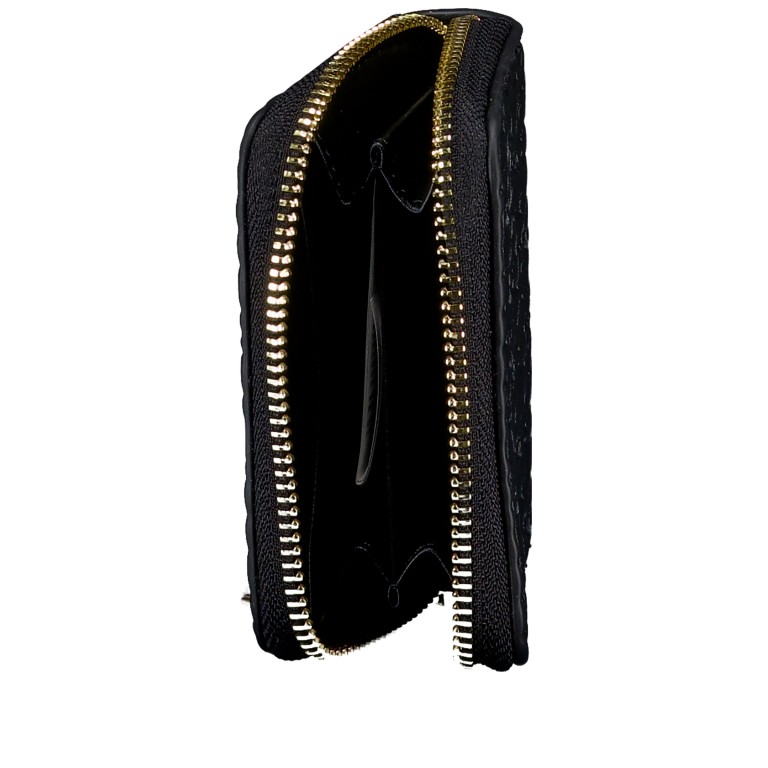 Geldbörse Falak Relove Recycle, Farbe: schwarz, taupe/khaki, Marke: Valentino Bags, Abmessungen in cm: 10x7.2x2, Bild 4 von 4