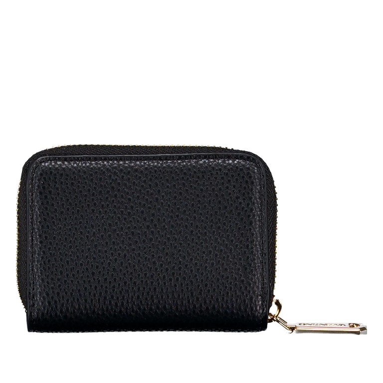 Geldbörse Femke, Farbe: schwarz, grau, rot/weinrot, Marke: Valentino Bags, Abmessungen in cm: 10x7.5x2.5, Bild 3 von 4