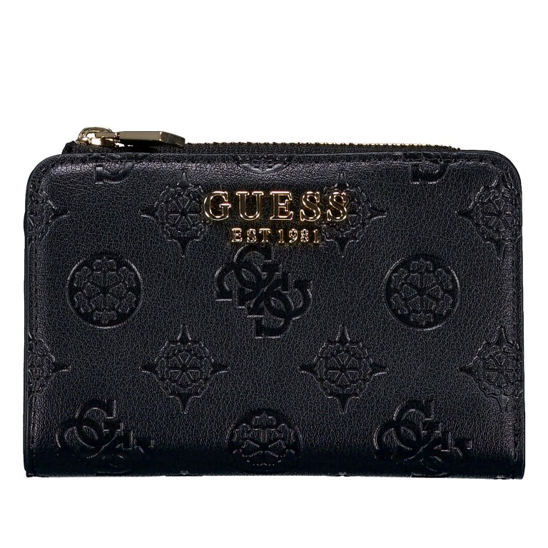 Geldbörse Phoebe 4G-Logo Peony, Farbe: schwarz, grau, Marke: Guess, Abmessungen in cm: 12.5x8x2, Bild 1 von 4