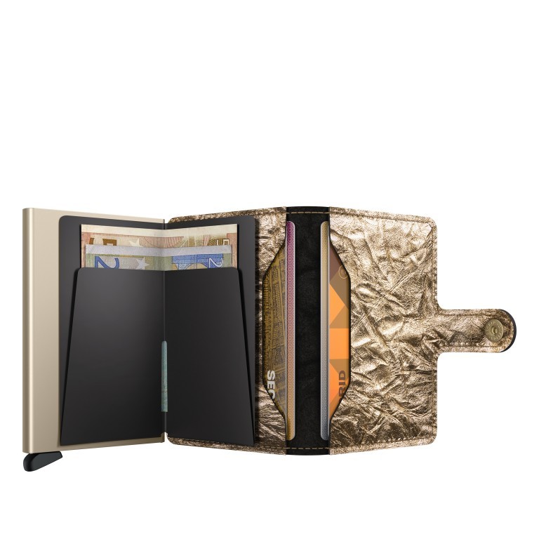 Geldbörse Miniwallet Crunch mit RFID-Schutz, Farbe: metallic, Marke: Secrid, Abmessungen in cm: 6.8x10.2x2.1, Bild 4 von 5