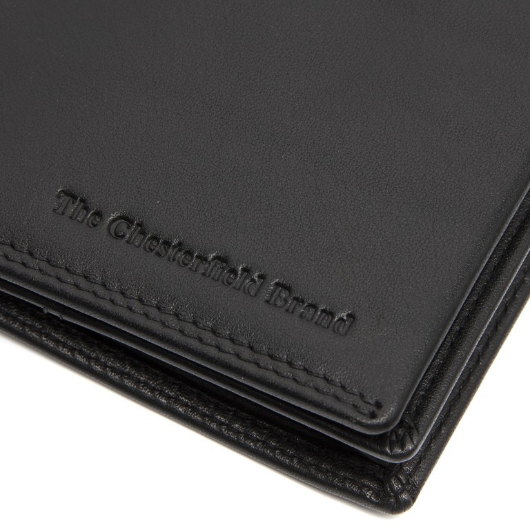Geldbörse Soft Nappa Series Vincent mit RFID-Schutz, Farbe: schwarz, braun, Marke: The Chesterfield Brand, Abmessungen in cm: 8.5x10.5x2, Bild 6 von 6