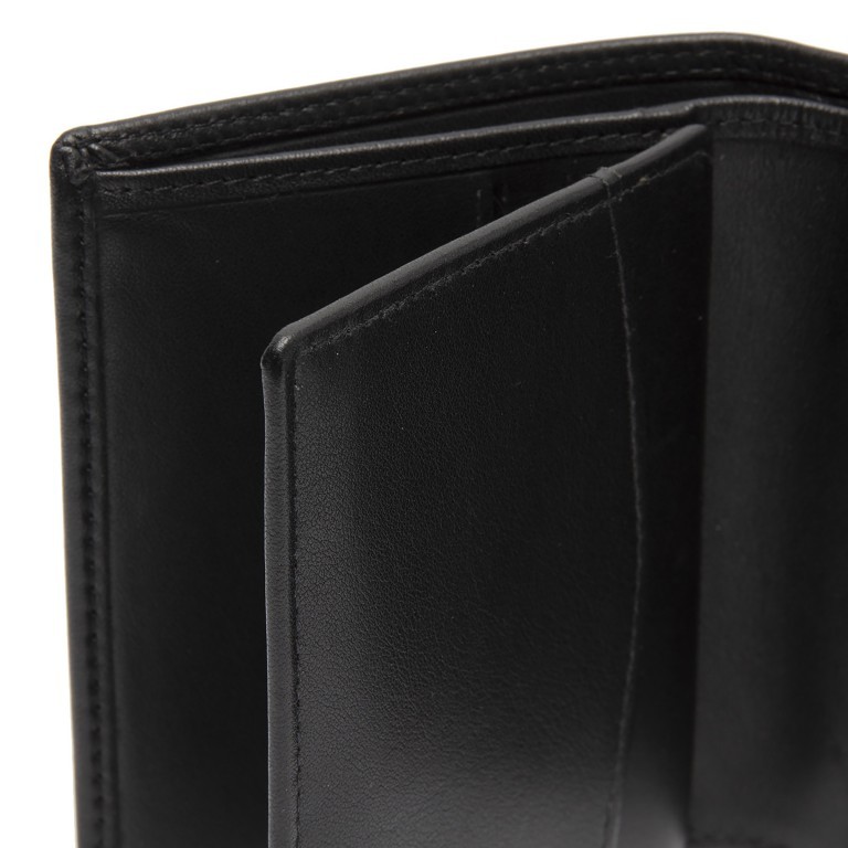 Geldbörse Soft Nappa Series Vincent mit RFID-Schutz, Farbe: schwarz, braun, Marke: The Chesterfield Brand, Abmessungen in cm: 8.5x10.5x2, Bild 5 von 6