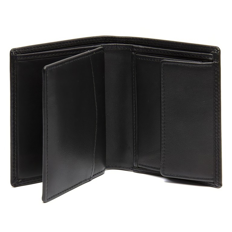 Geldbörse Soft Nappa Series Vincent mit RFID-Schutz, Farbe: schwarz, braun, Marke: The Chesterfield Brand, Abmessungen in cm: 8.5x10.5x2, Bild 4 von 6
