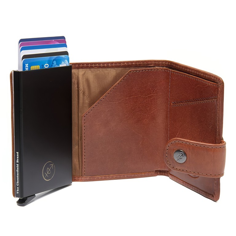 Geldbörse Novum Series Larino mit RFID-Schutz, Farbe: schwarz, braun, cognac, Marke: The Chesterfield Brand, Abmessungen in cm: 7x10x2, Bild 3 von 8