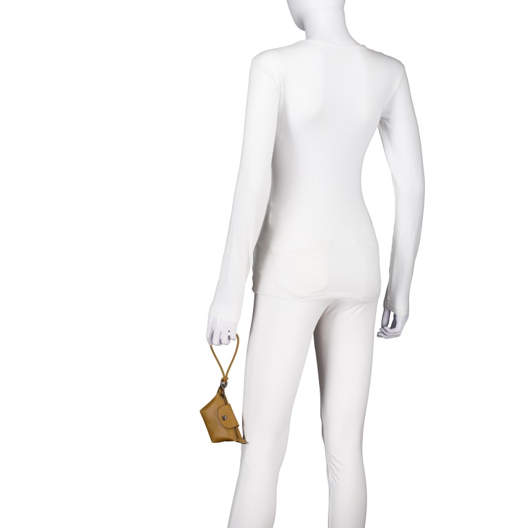 Geldbörse Le Pliage Xtra, Farbe: schwarz, cognac, Marke: Longchamp, Abmessungen in cm: 8x7x6, Bild 3 von 3