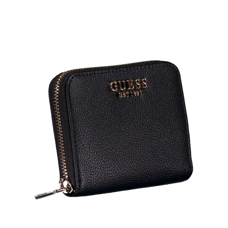 Geldbörse Laurel II, Farbe: schwarz, taupe/khaki, Marke: Guess, Abmessungen in cm: 11x9.5x2.5, Bild 2 von 4