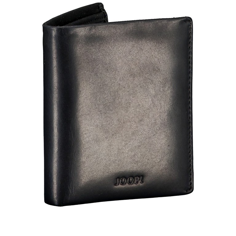 Geldbörse Cerratano Daphnis SV6, Farbe: schwarz, cognac, Marke: Joop!, Abmessungen in cm: 9.5x10.5x2, Bild 2 von 4