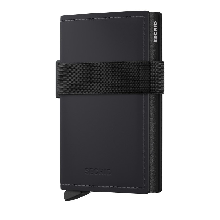 Geldbörse Bandwallet Matte, Farbe: schwarz, grau, Marke: Secrid, Abmessungen in cm: 6.8x10.3x1.9, Bild 1 von 5