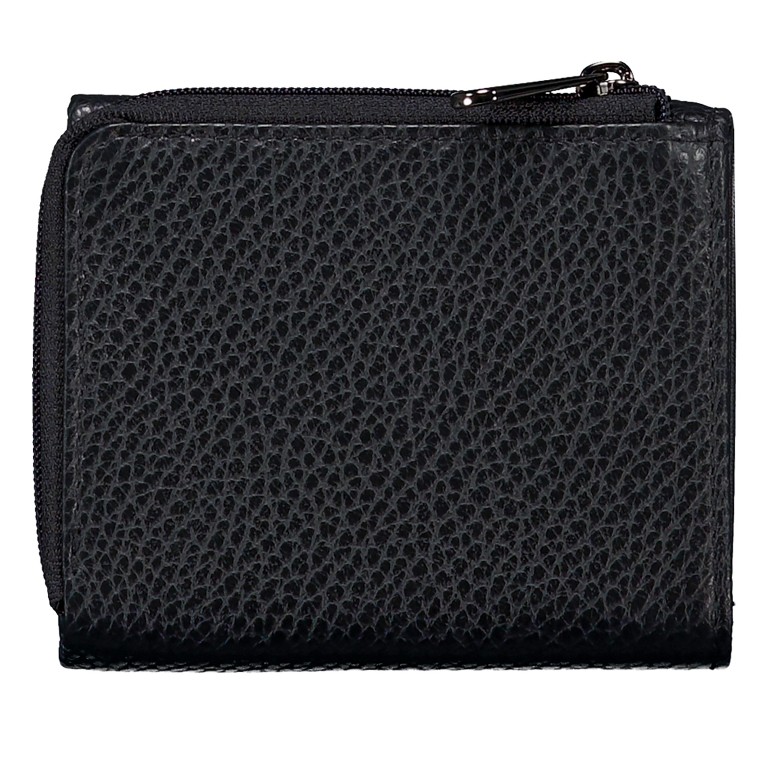 Geldbörse Mellow Leather FZP76, Farbe: schwarz, blau/petrol, Marke: Mandarina Duck, Abmessungen in cm: 10.3x9x2.8, Bild 3 von 5