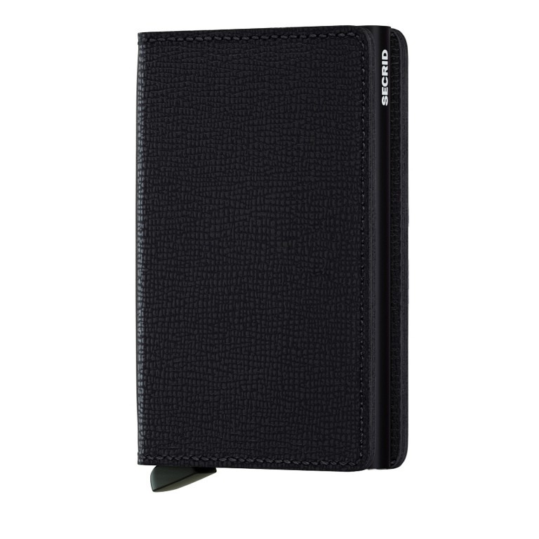 Geldbörse Slimwallet Crisple Black, Farbe: schwarz, Marke: Secrid, EAN: 8718215285489, Abmessungen in cm: 6.8x10.2x1.6, Bild 1 von 3