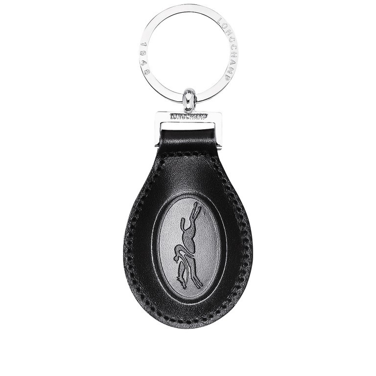 Schlüsselanhänger Le Foulonné Schwarz, Farbe: schwarz, Marke: Longchamp, EAN: 3597920631287, Abmessungen in cm: 4.7x12.5x0.7, Bild 1 von 1