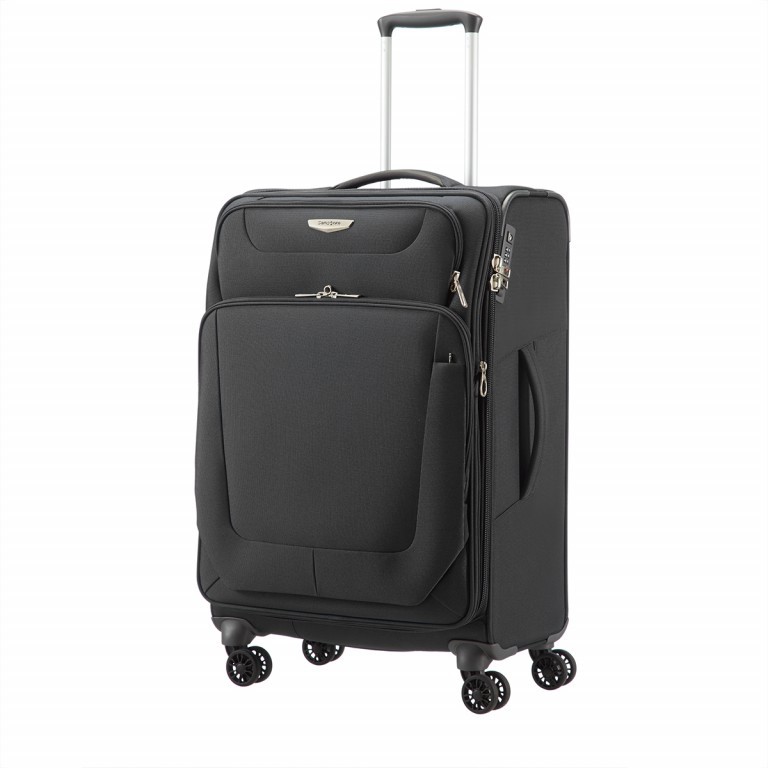 Koffer spark Spinner 67 erweiterbar Black, Farbe: schwarz, Marke: Samsonite, Abmessungen in cm: 43x67x28, Bild 1 von 1