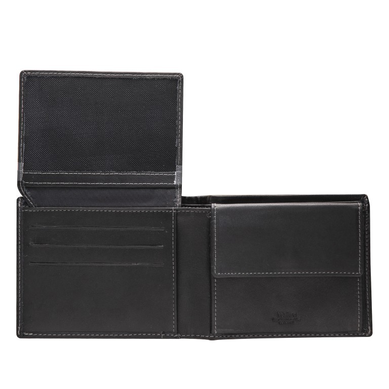 Geldbörse Tinello Galbert Schwarz, Farbe: schwarz, Marke: Maitre, EAN: 4006053087872, Abmessungen in cm: 12x9.7x2, Bild 5 von 6