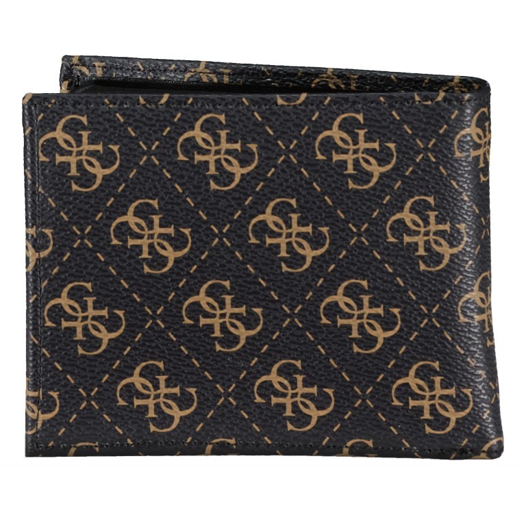 Geldbörse Vezzola Dark Black, Farbe: grau, Marke: Guess, EAN: 7621826494670, Abmessungen in cm: 12x9.5x2, Bild 3 von 5