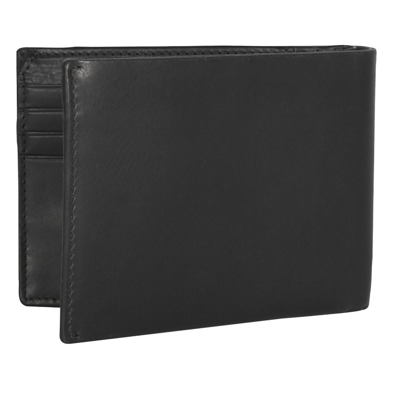 Geldbörse Birkheim Galbert mit RFID-Schutz, Farbe: schwarz, braun, Marke: Maitre, Abmessungen in cm: 12x9x2.5, Bild 3 von 6