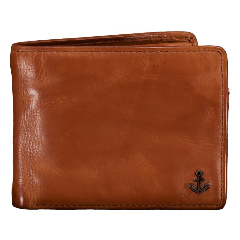 Geldbörse Anchor-Love Lorenzo SL-14531, Farbe: anthrazit, braun, cognac, Marke: Harbour 2nd, Abmessungen in cm: 12.5x9.7x2.5, Bild 1 von 5