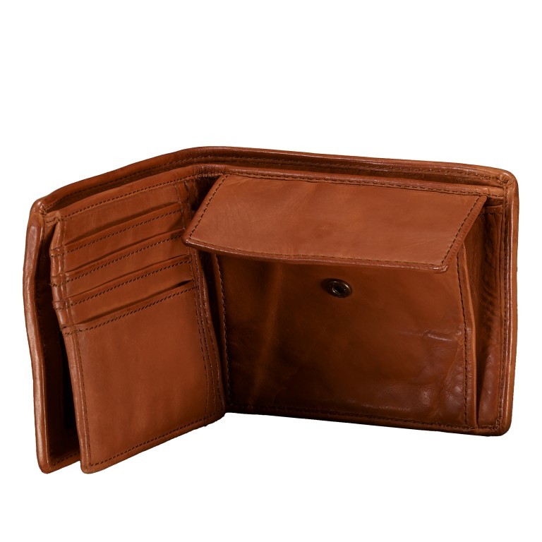 Geldbörse Anchor-Love Lorenzo SL-14531, Farbe: anthrazit, braun, cognac, Marke: Harbour 2nd, Abmessungen in cm: 12.5x9.7x2.5, Bild 5 von 5