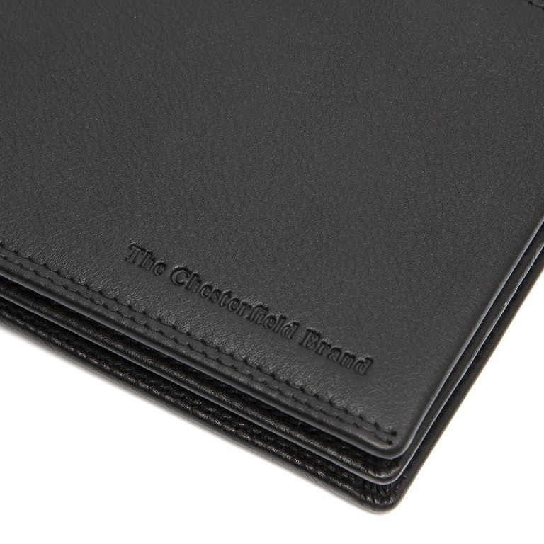 Geldbörse Soft Nappa Series mit RFID-Schutz, Farbe: schwarz, braun, Marke: The Chesterfield Brand, Abmessungen in cm: 11x9.5x2, Bild 6 von 6