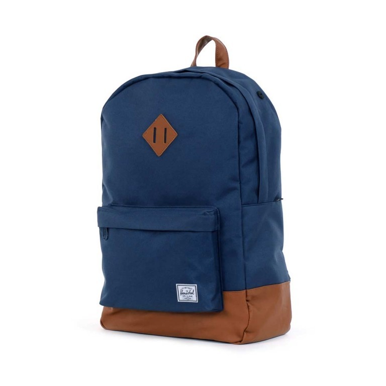 Rucksack Heritage Volumen 19 Liter Navy, Farbe: blau/petrol, Marke: Herschel, EAN: 0828432005437, Abmessungen in cm: 31x45x12, Bild 2 von 5