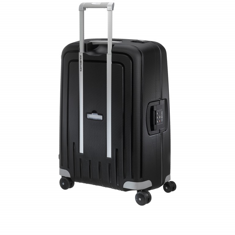 Koffer S´Cure Spinner 69 Black, Farbe: schwarz, Marke: Samsonite, EAN: 5414847326462, Abmessungen in cm: 49x69x29, Bild 6 von 6