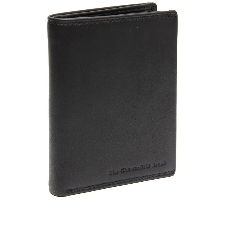 Geldbörse Soft Nappa Series Hanson mit RFID-Schutz, Farbe: schwarz, braun, Marke: The Chesterfield Brand, Abmessungen in cm: 9.5x13x2, Bild 1 von 6