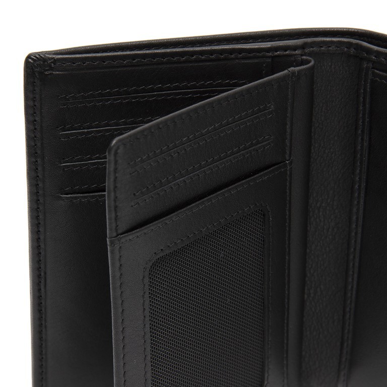 Geldbörse Soft Nappa Series Hanson mit RFID-Schutz, Farbe: schwarz, braun, Marke: The Chesterfield Brand, Abmessungen in cm: 9.5x13x2, Bild 5 von 6