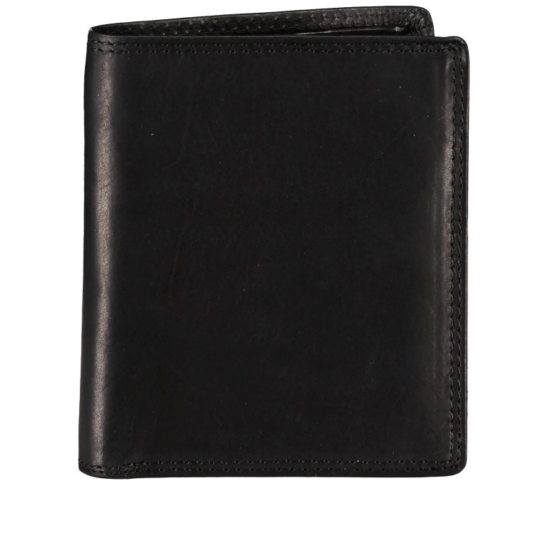 Geldbörse Nature, Farbe: schwarz, braun, Marke: Hausfelder Manufaktur, Abmessungen in cm: 10.2x12.2x2, Bild 1 von 5